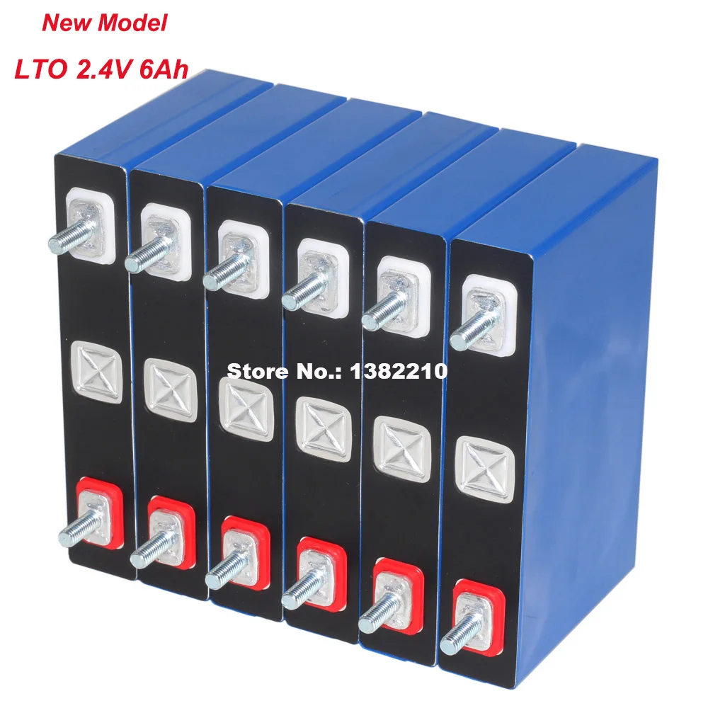 60PCS SCIB 2.4V 6Ah Lthium Titanate LTO Battery 450A 75C Discharge High Power Battery For Car Audio