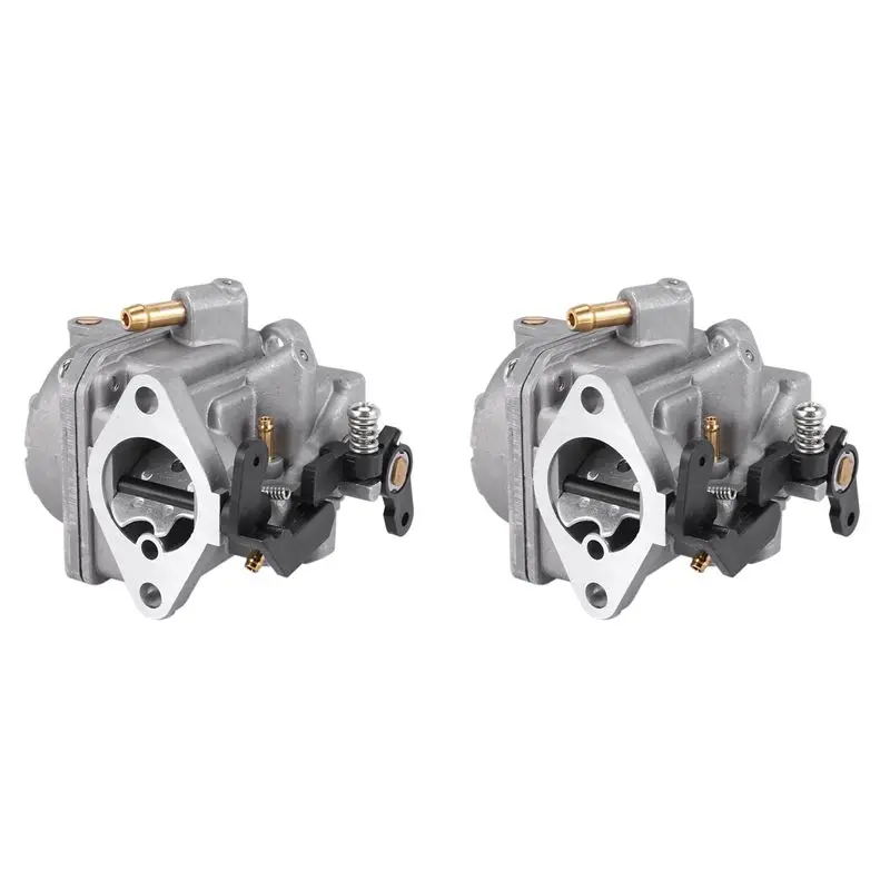 2X Boat Engine Carburetor Assy 3303-8M0053668 For Mercury Mercruiser Quicksilver 4-Stroke 6HP Outboard Motor Carb