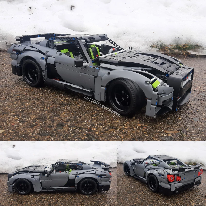 

НОВЫЙ Суперкар Champion GT-R R35, масштаб 1:10, модель строительного блока, гоночный автомобиль «сделай сам», спортивный сборный кирпич, детская игрушка на день рождения, подарок