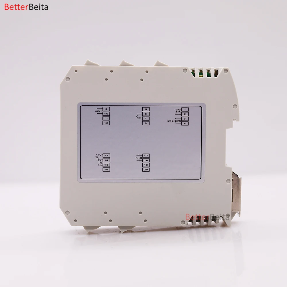 Модуль контроля температуры PID на DIN-рейке с односторонней сигнализацией SSR, связь RS485, цифровой термостат, контроллер терморегулятора