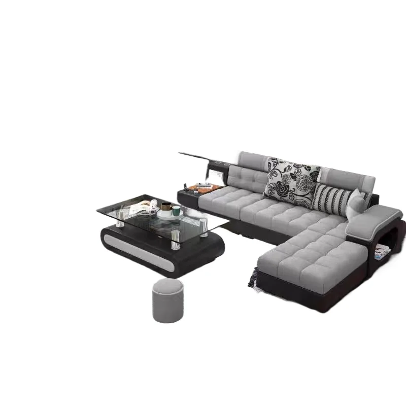 

New simple modern living room fully furnished furniture combination, sofa