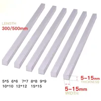 Aluminum bar thickness 5-15mm width 5-15 length 300 500mm aluminum alloy Aluminium Flat Bar plate 5 6 7 8 9 10 12 15