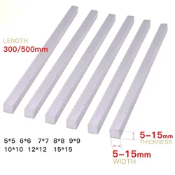 Aluminum bar thickness 5-15mm width 5-15 length 300 500mm aluminum alloy Aluminium Flat Bar plate 5 6 7 8 9 10 12 15