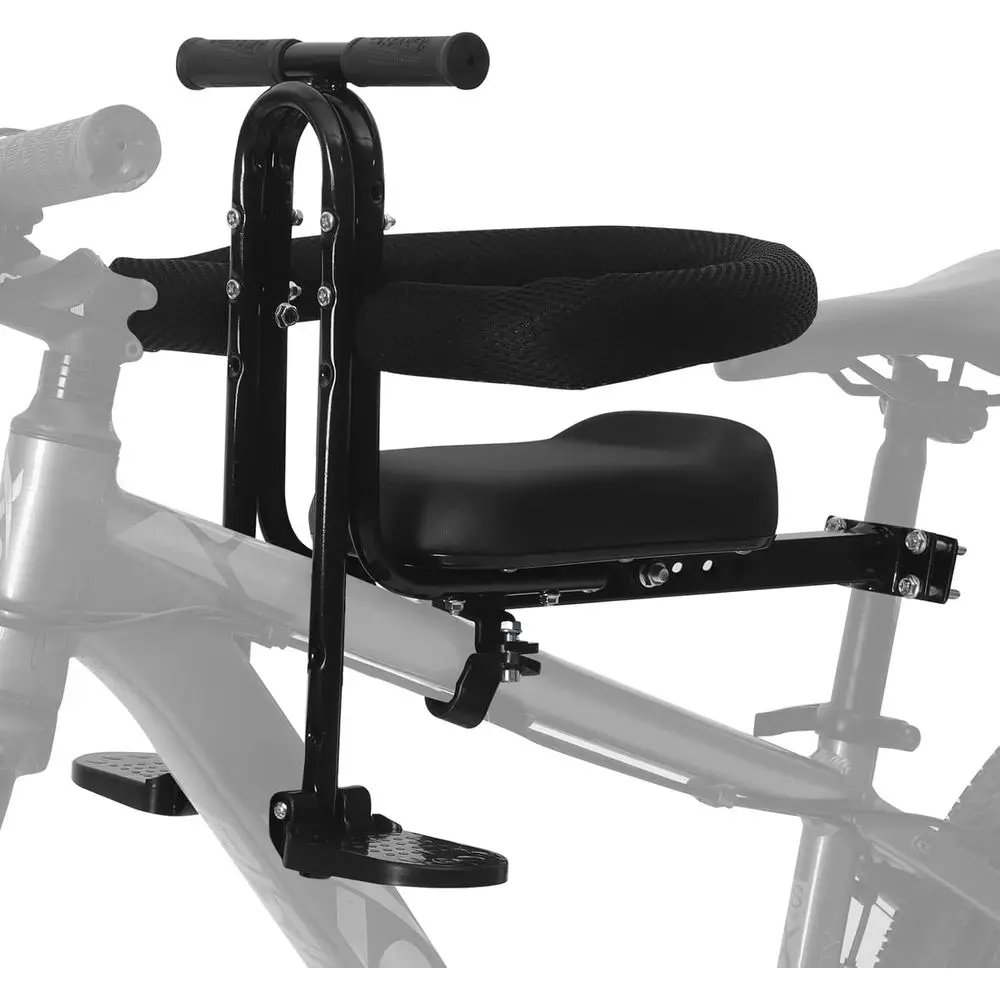 

Front Mount Child Bike Seat with Guardrail & Pedals for Toddlers, 1-5 Years, Compatible with All Adult Bikes