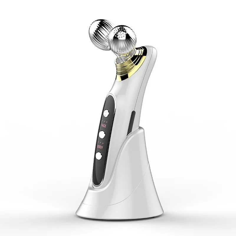 Face Skin Roller ไฟฟ้า Microcurrent Vibrating Facial Lift เครื่องนวดความงามอุปกรณ์