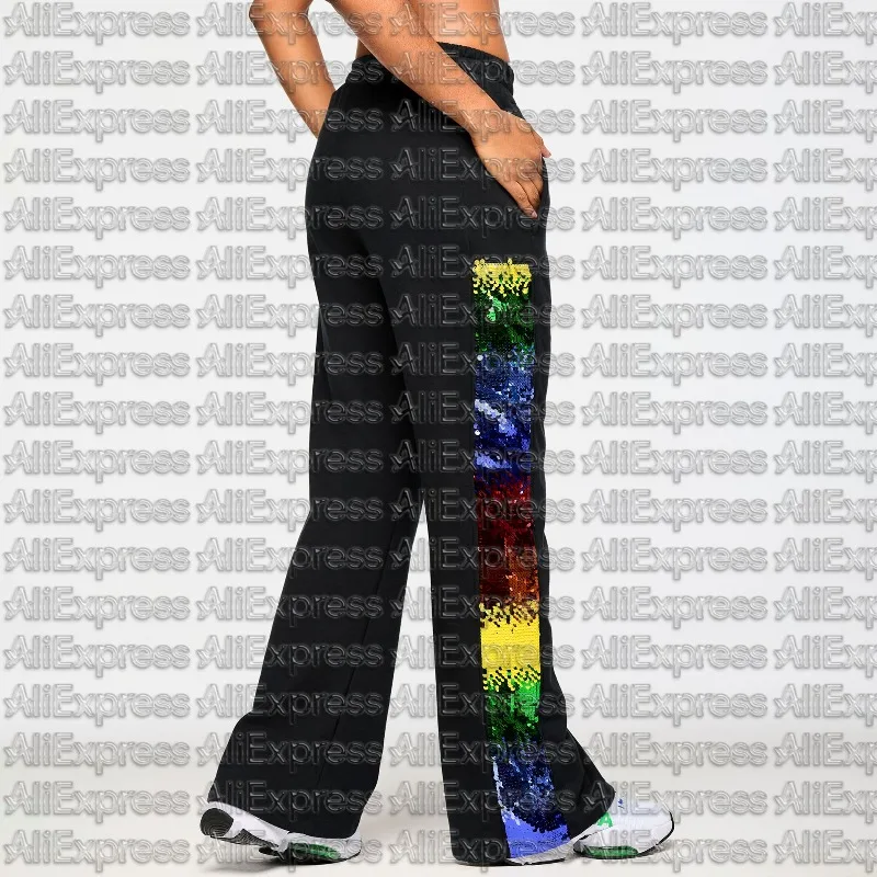 ZW Dance Pants Fitness Sports Men's and Women's Pants Breathable Quick Drying Elastic Ribbon Pants