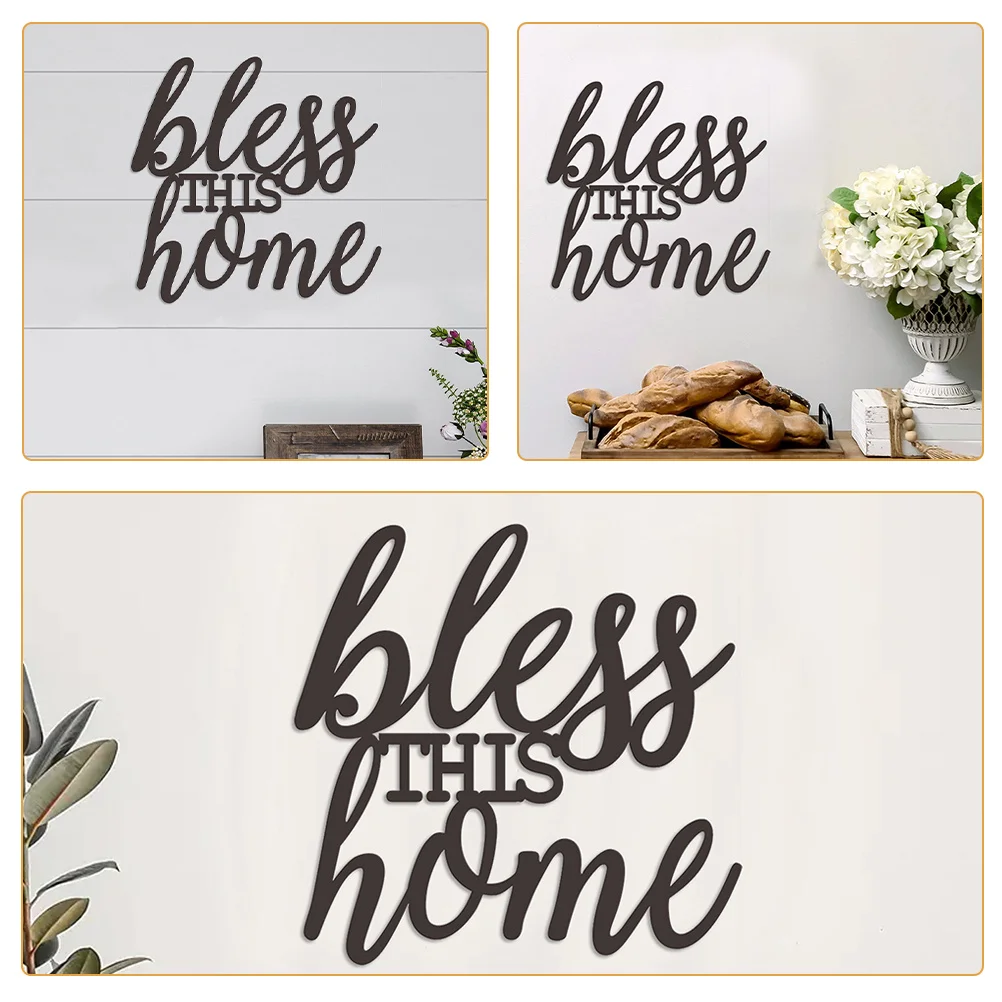 

Metal Letter Wall Decor Hollow Style Rustic Hanging Ornament Living Room Bedroom Iron Wall Art Ornament Metal Letter