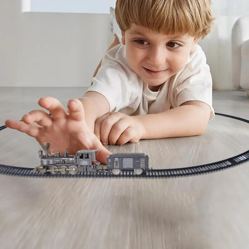 

Classic Train Railway Set Children Electric High-speed Rail Track Trains Model Toys For Kids