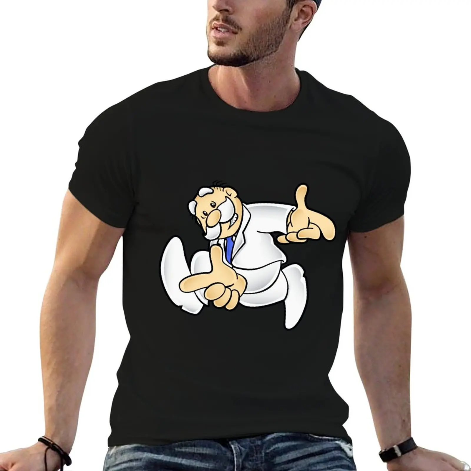 Camiseta Dr. Simi Adventure para hombre, camiseta de algodón pesado, camisetas de anime, camiseta de algodón oversize, camiseta 100% algodón