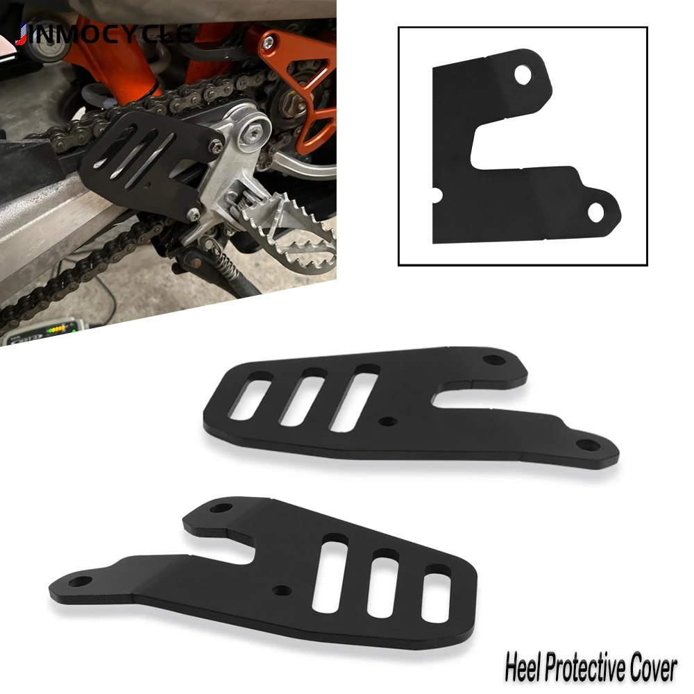 

For 690 Enduro R SMC R 701 Enduro Supermoto 2007 - 2024 Motorcycle Heel Guard Covers Luggage Rack-less Bags Mounting Brackets