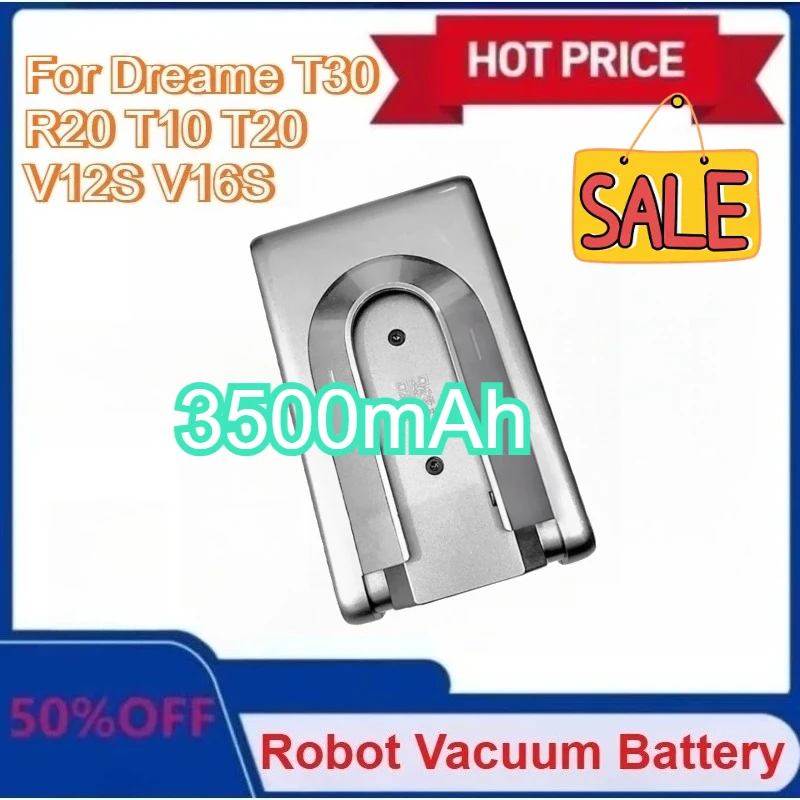 

For Xiaomi 3500mAh Replacement Battery for Dreame T30 R20 Cordless Vacuum Cleaner Rechargeable Removable Cordless Extra Battery