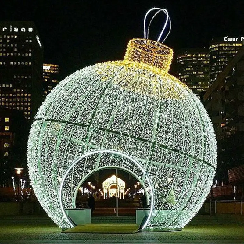 

custom.Large outdoor balls lights outdoor lights arch motif light