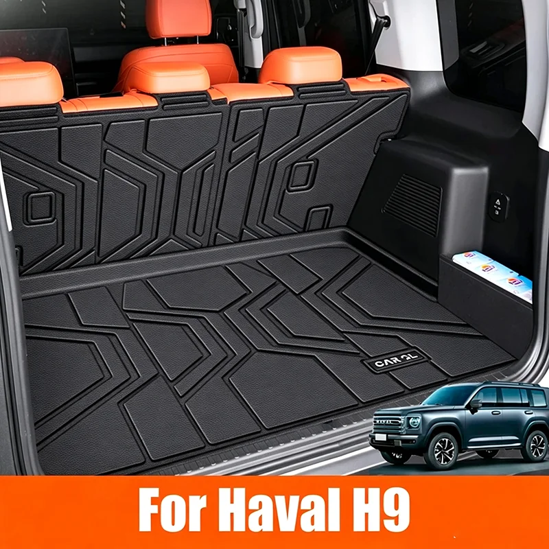 For Haval H9 MKII 2024 2025 2026 Car Five Seven Seats Rear Seat Backrest Protective Pad Trunk Mat Anti-Kick Pad Car Accessories