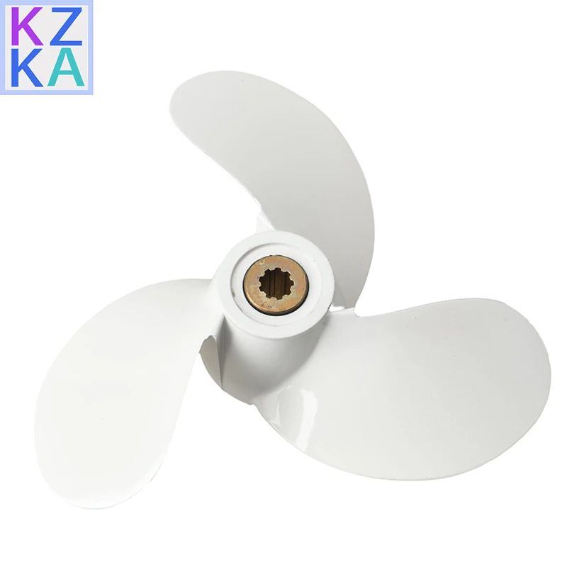 6L5-45943 6L5-45943-01-EL Marine Aluminum Propeller F2.5A/3A 7-1/4x6 9 Spline For Yamaha 3HP Outboard Motor 6L5-45943