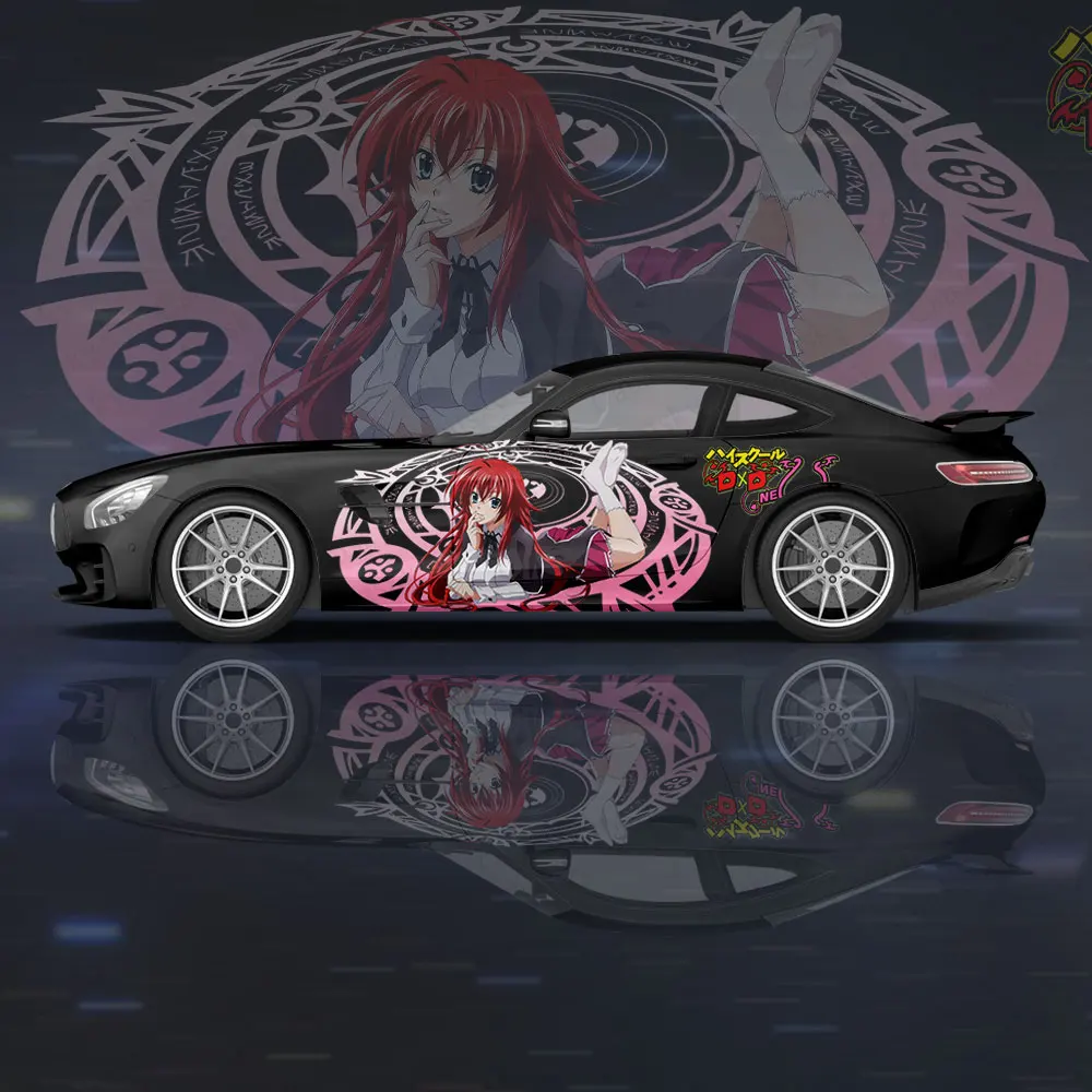High School DxD Girl Car Wrap Protect Stickers Car Decal Creative Sticker Car Body Appearance Modification Decorative Sticker