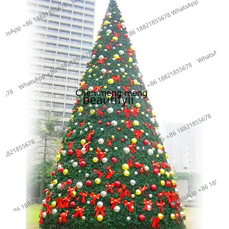 

4 meters Christmas tree set 5 meters 6 7 8 meters, large frame Christmas tree LED light decoration