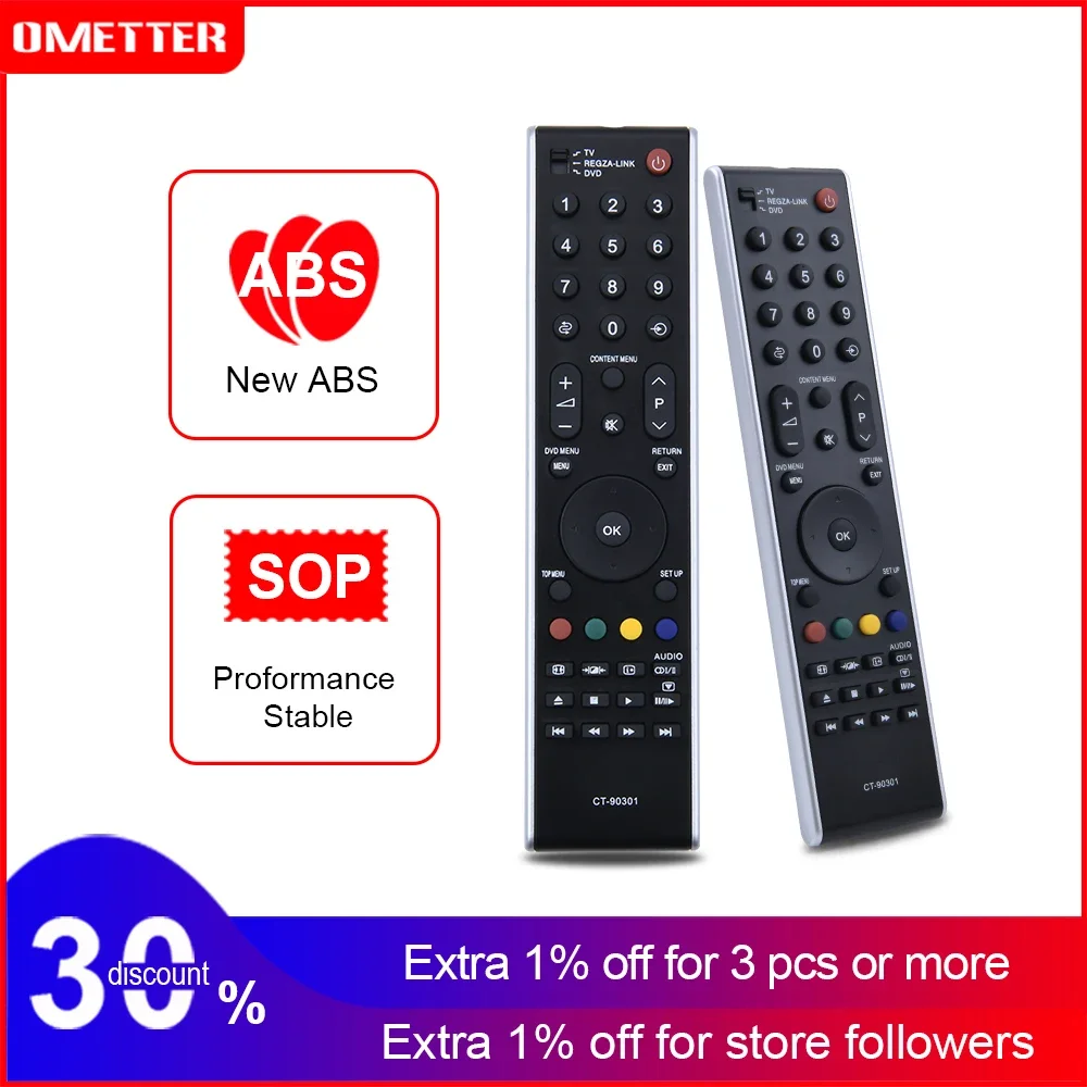 

New Remote Control Use for Toshiba Led Lcd TV CT-90301 CT-90288 CT-90287 Remoto Controller Teleconmande Fernbedienung Controle