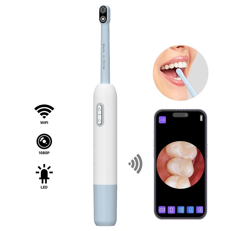 WIFI Oral Endoscope Handheld Wireless Tooth Inspection Borescope Digital Dental Intraoral Camera LEDs for Android Phones/iOS