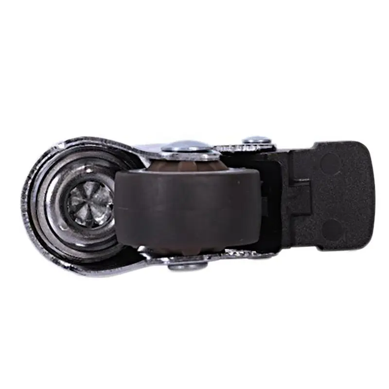 A84X-12Pcs Mini Small Casters 1 Inch M8x15mm Tpe Silent Wheels With Brake Universal Casters Wheel