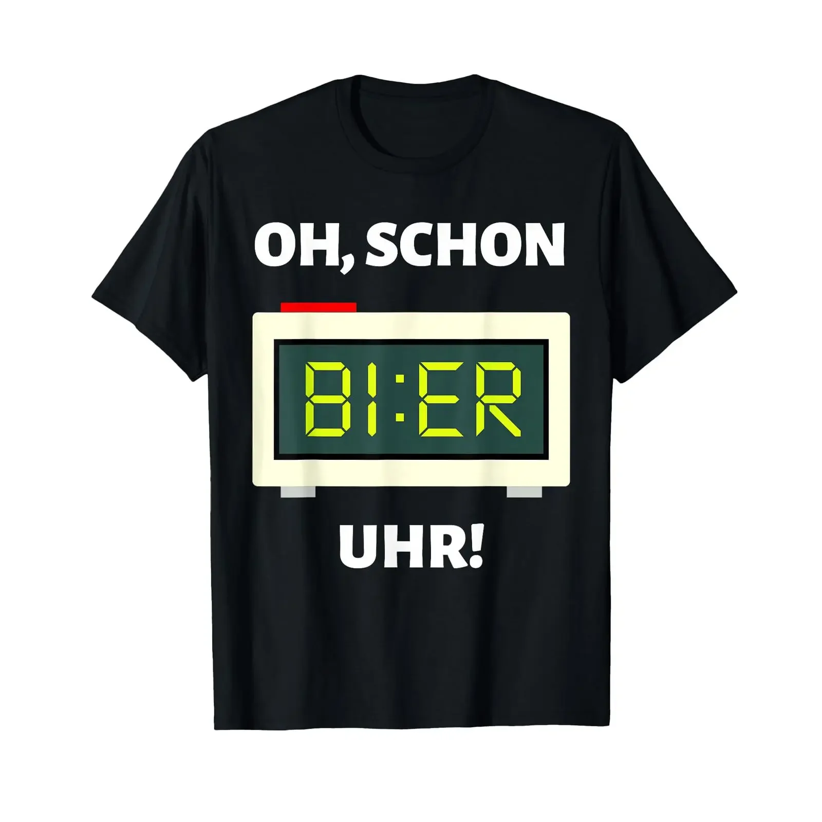 Beer Clock Funny Mallorca Party Alcohol Saufen Suff T Shirt vintage Washed designer clothes Top For Everyday Wear Soft graphic