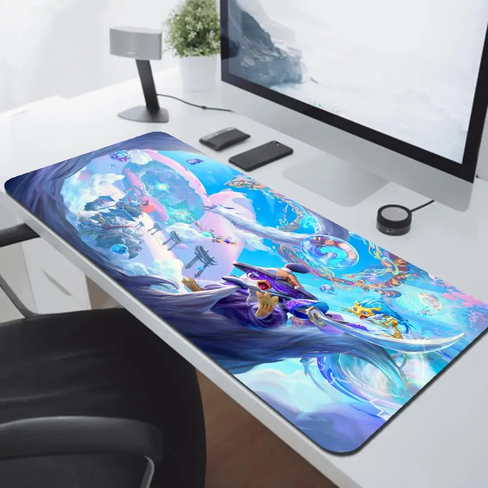 Teamfight Tactics Mouse Ped Anime Pc Gamer Kawaii Pad Rubber Keyboard Large Xxl Carpet Mause Gaming Mat Mats Desk Accessories