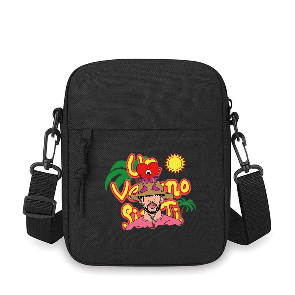 

Heart hat palm sun artwork design Men Crossbody Bag Single Shoulder Women Cartoon Anime Film Printing Design Unisex