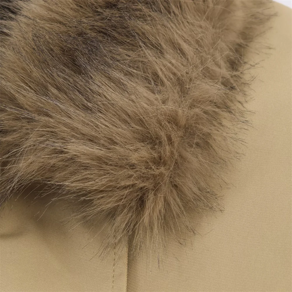 ملابس نسائية خريفية جديدة على الطراز الأوروبي والأمريكي سترة طيار عصرية بياقة من الفرو الصناعي