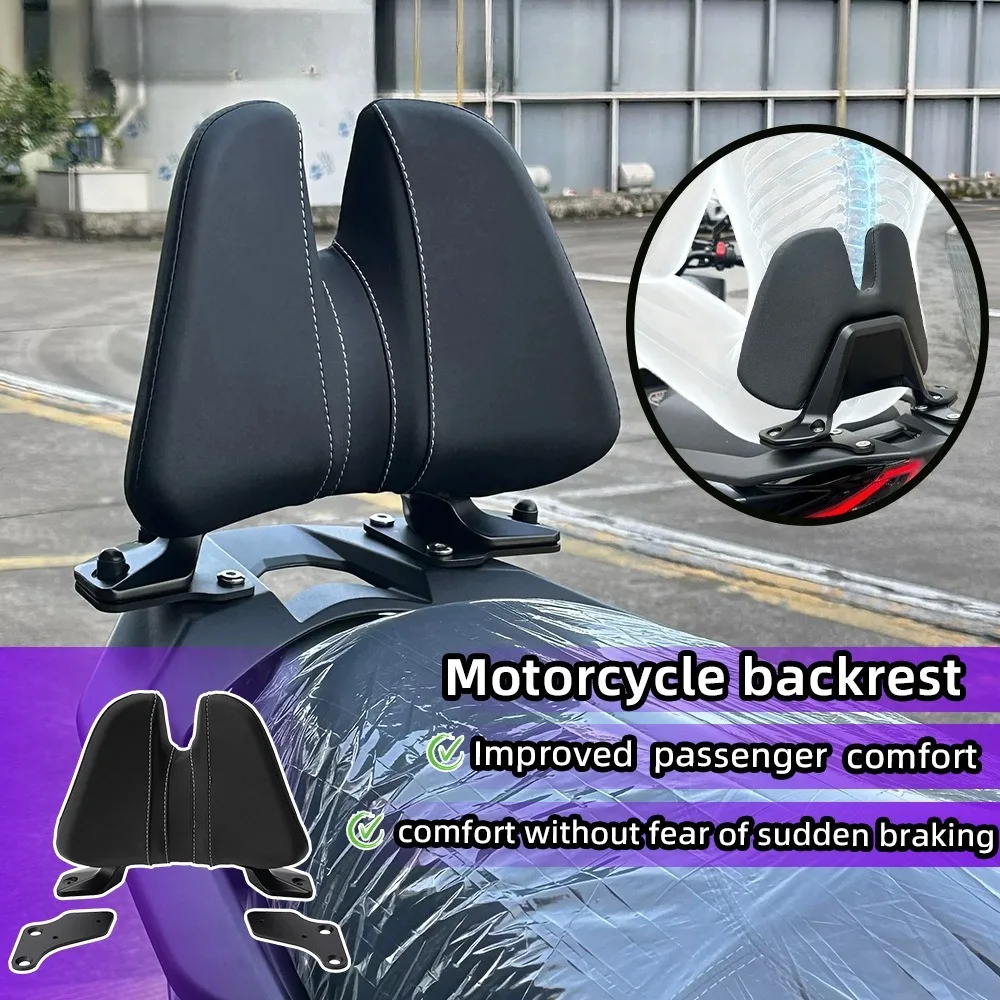 For ZONTES 175V 125V 125 V 2026 Motorcycle Passenger Seat Rear Backrest Passenger Back Seat Rest Pad Sissy Bars Accessories