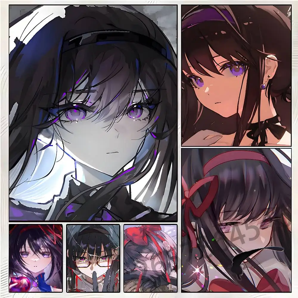 P-Puella Magi Akemi H-Homura Wall Art Poster Print Wall Decor for Living Room Bedroom Home Decoration