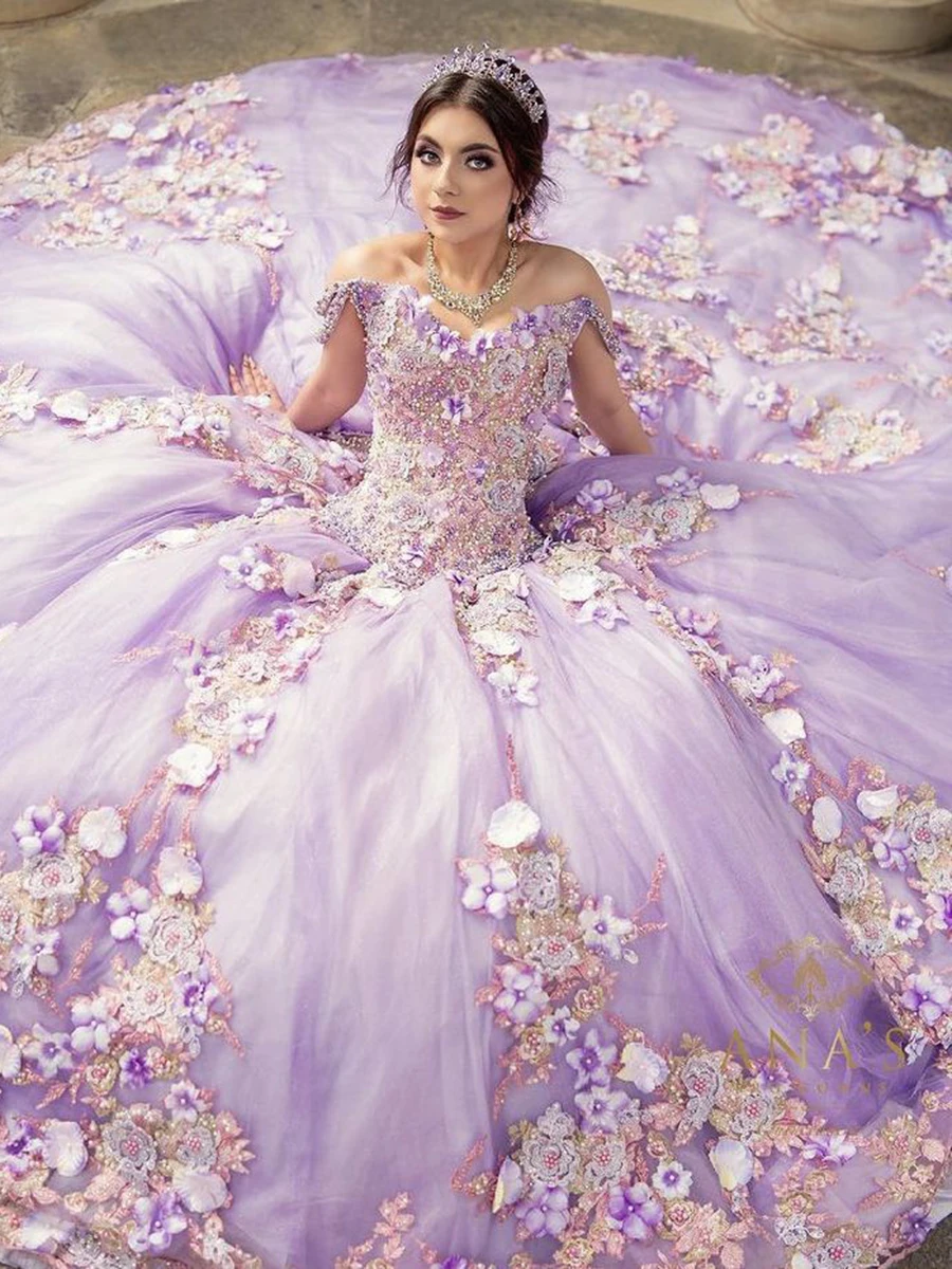 Enchanted Forest Dress Code: The Perfect Appliqu Quinceanera Gown for  Fairytale Evenings