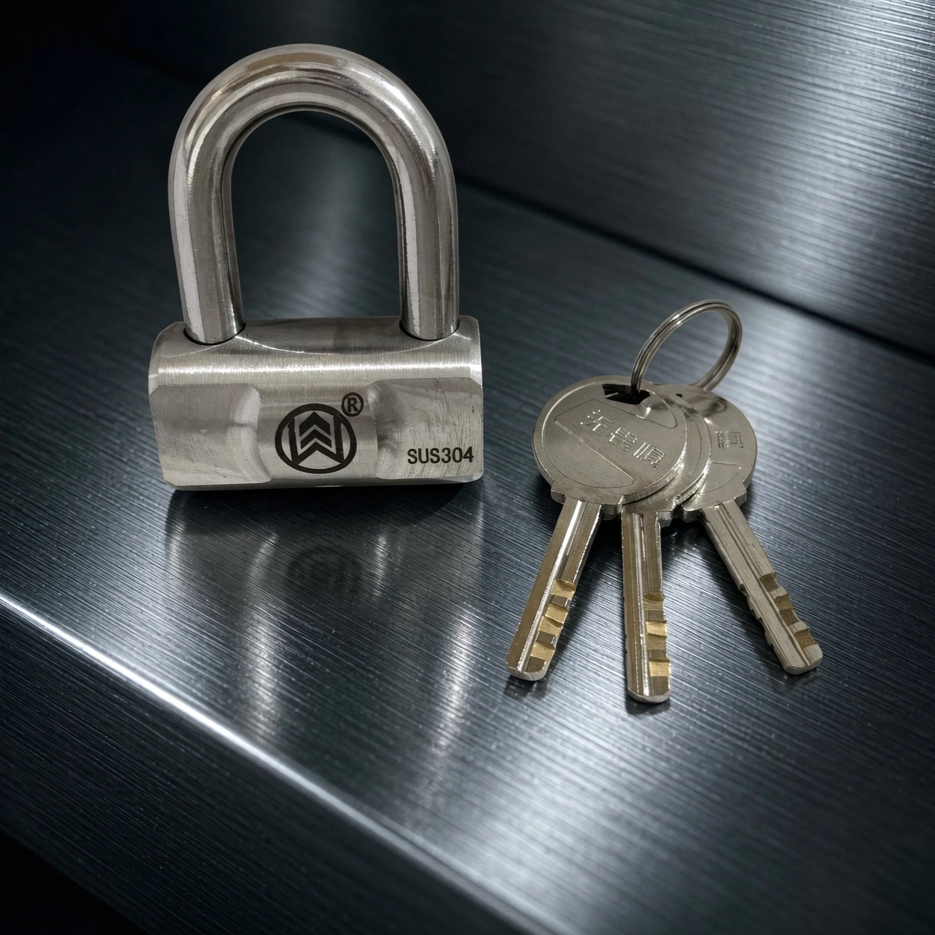 304 stainless steel padlock waterproof  rust-proof  rainproof outdoor anti-theft  cabinet door lock