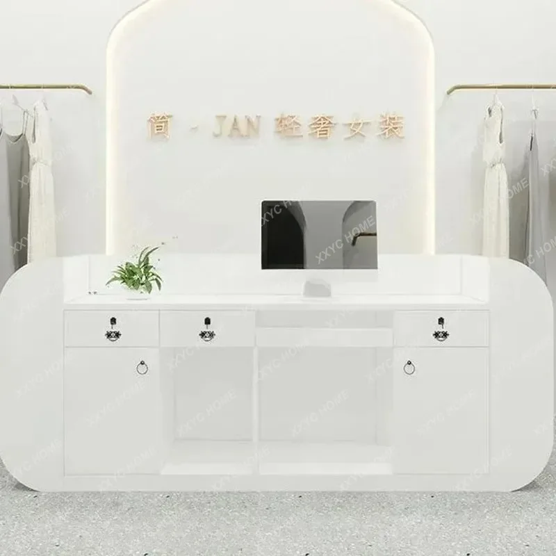 XX Replica Pulpit Front Desk Lectern Cash Register Mobile Podium Stand Hair Counter Organizers  Postmodern Furnit