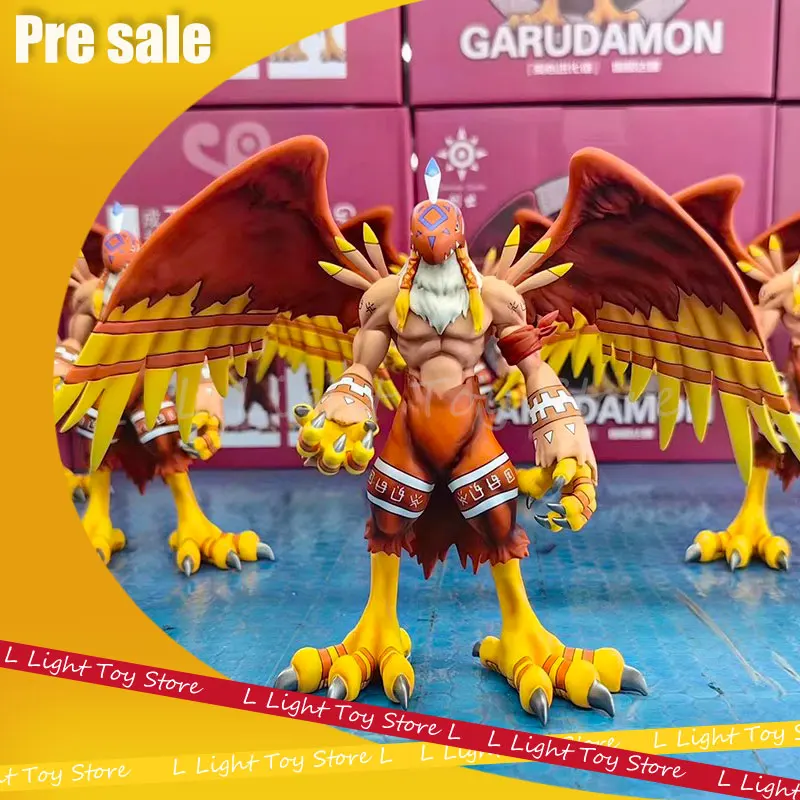 Figura de Anime Digimon Adventure, figuras Piyomon, estatuilla de Birdramon, colección de modelos Garudamon, estatua de Digimon, muñeca, juguetes, regalo para niños