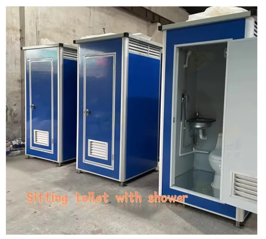 مرحاض متنقل محمول جاهز للحمام للبيع مرحاض جاهز للقرفصاء/المقعد