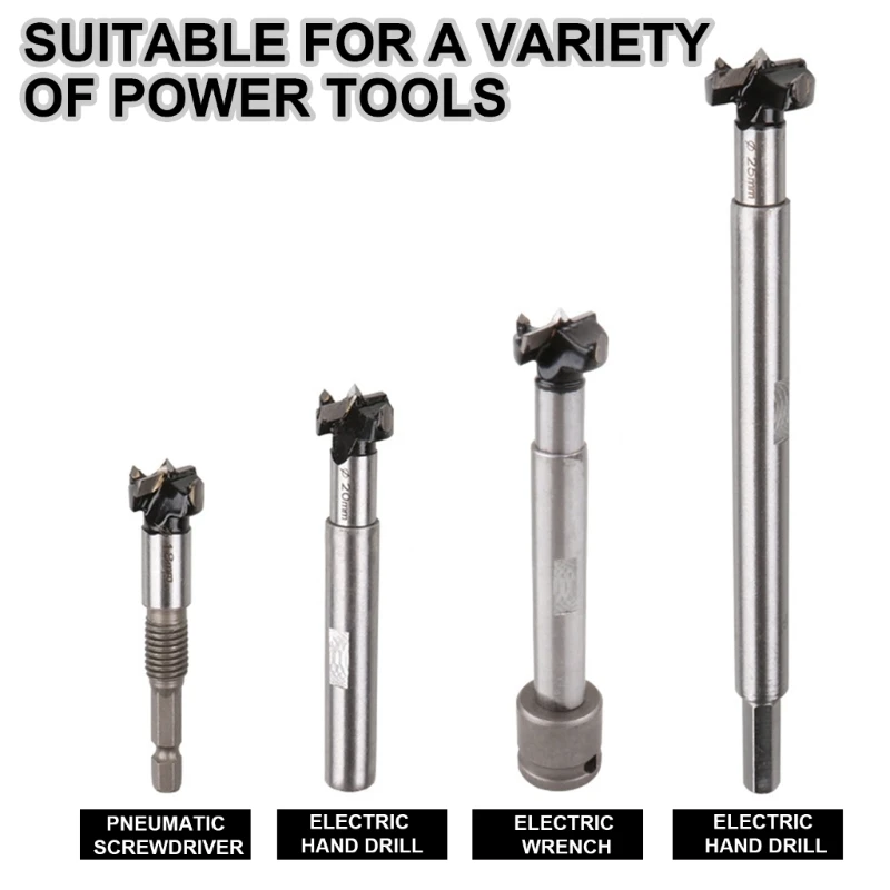 Multiple Size Drill Bit Woodcraft Hinge Drilling Hole Saw Set Kit, Wood Boring Tool for Plywood Plastic DropShipping