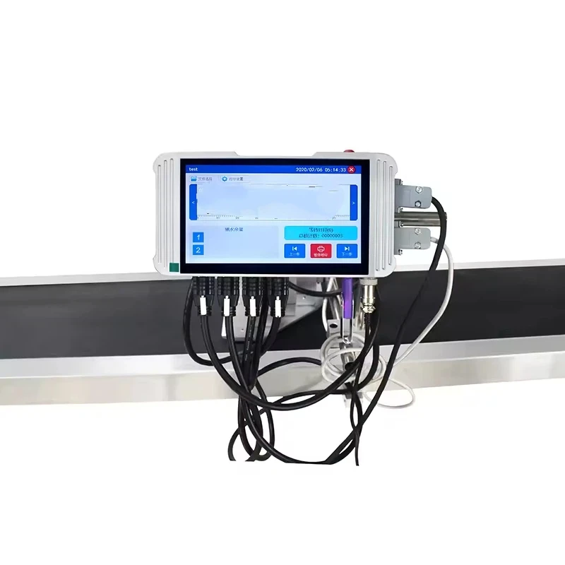 

PM-7 High-Speed 7-inch Screen Thermal Inkjet Online Printer Automatic Batch Coding Carton Barcode Marking for Flex Material New