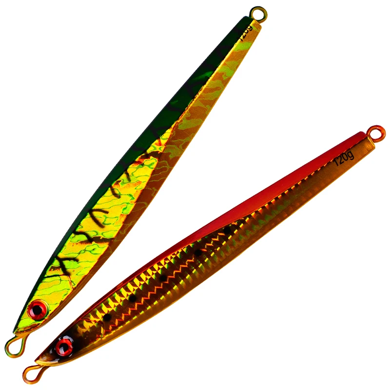 1pc Iron Plate Lead Fish 120G/16.5CM Metal Hard Bait Sea Fishing Fixture Biomimetic False Bait Sea Bass Trout Artificial Bait