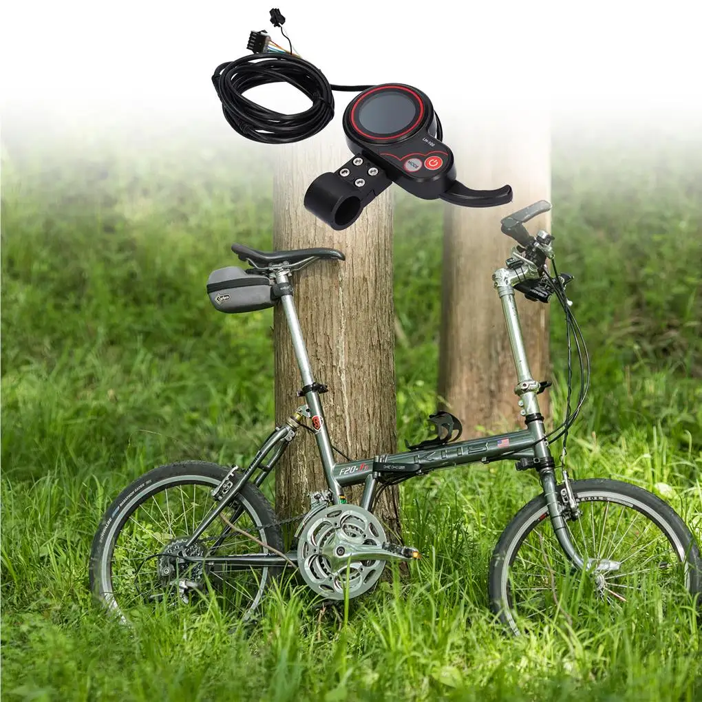 

6-Wire Electric Bicycle Controller with LCD Display Meter 24V/36V/48V 350W Bicycle Motor Brushless Controller Kit for Scooter Mo