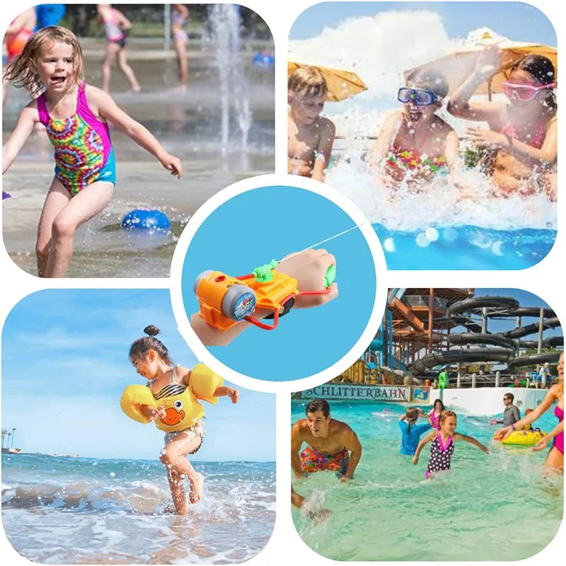 Wrist Squirt Water Guns Toy for  Fighting Game In Swimming Pool Beach Outdoor Summer Water Guns for Boy and Girl Ages 3 Years+