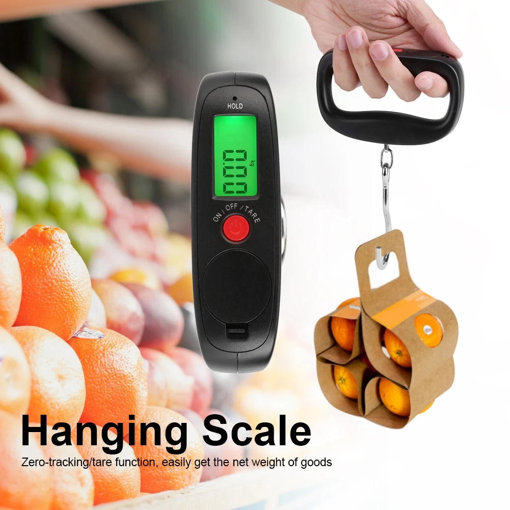 Digital Scale Electronic Scale WEIHENG 50kg/10g Digital Hanging Hook Scale LCD Electronic  Luggage Weighing Balance
