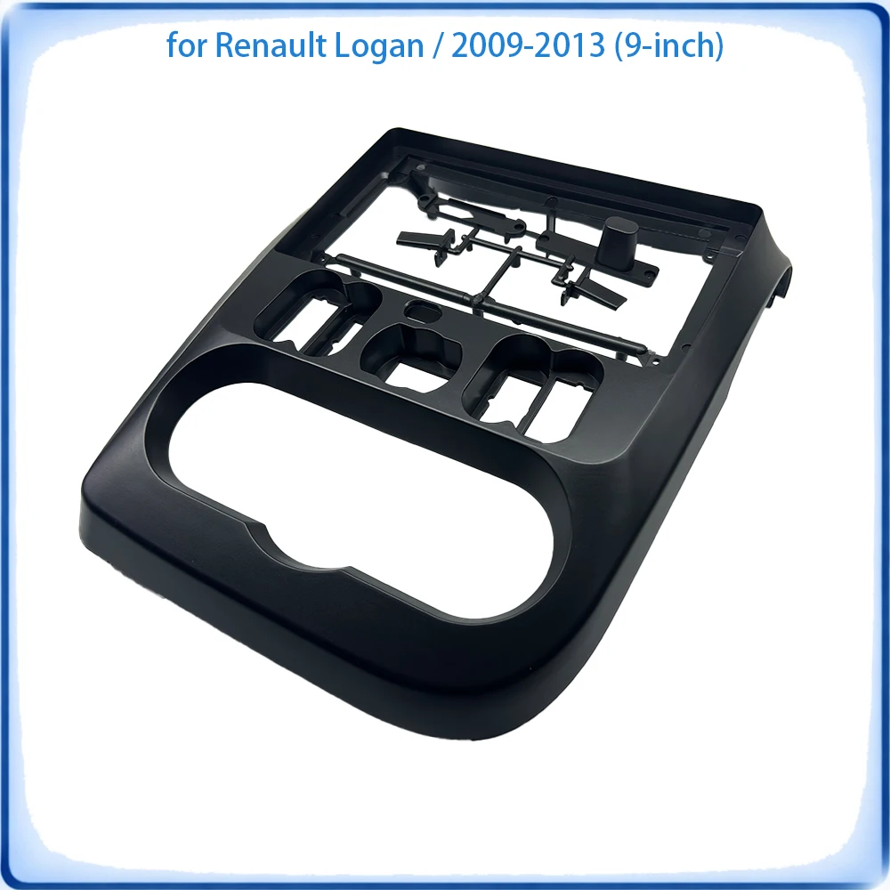 Immagine 4: Cornice Radio per Auto Renault Logan 2009-2013 9 Pollici con Decoder Canbus e Cablaggio Accessori Auto Plug & Play