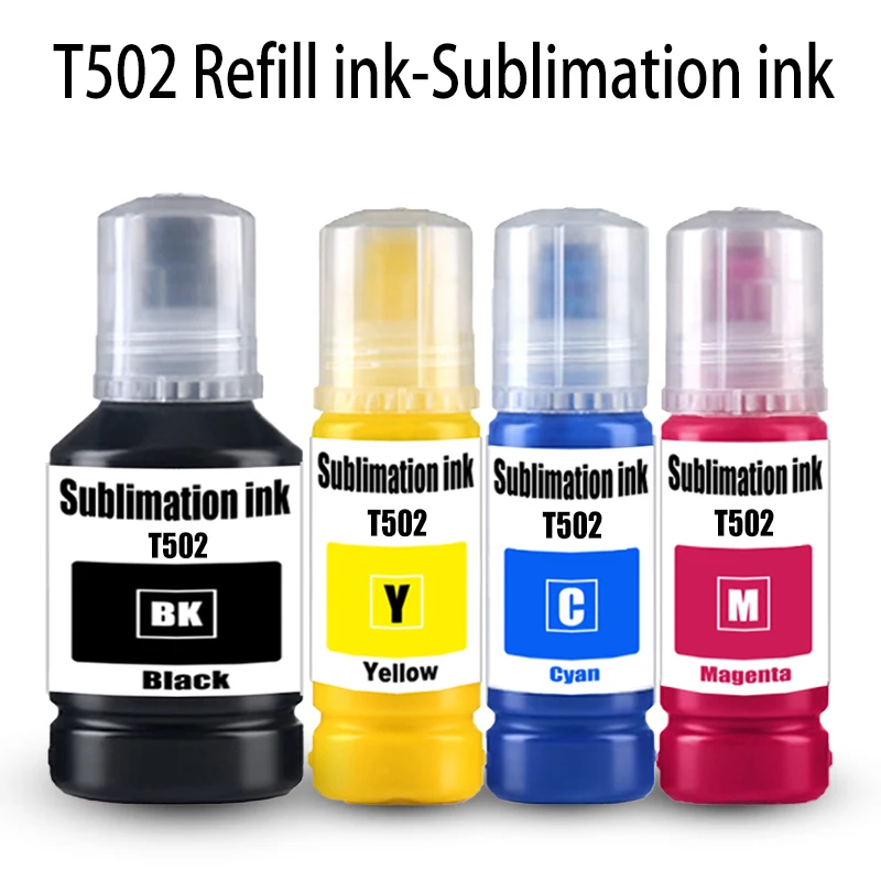 

Чернила для сублимации T502 для принтеров Epson ET-2760, ET-3710, ET-3760, ET-4760, ET-5800, ET-5850, ET-5880, ET-16600, ET-16650