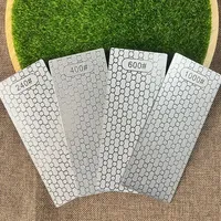 Preminum Diamond Honeycomb Pattern Sharpening Stone Quick Grinding Sharpening Stone for Kitchen and Outdoor Knives