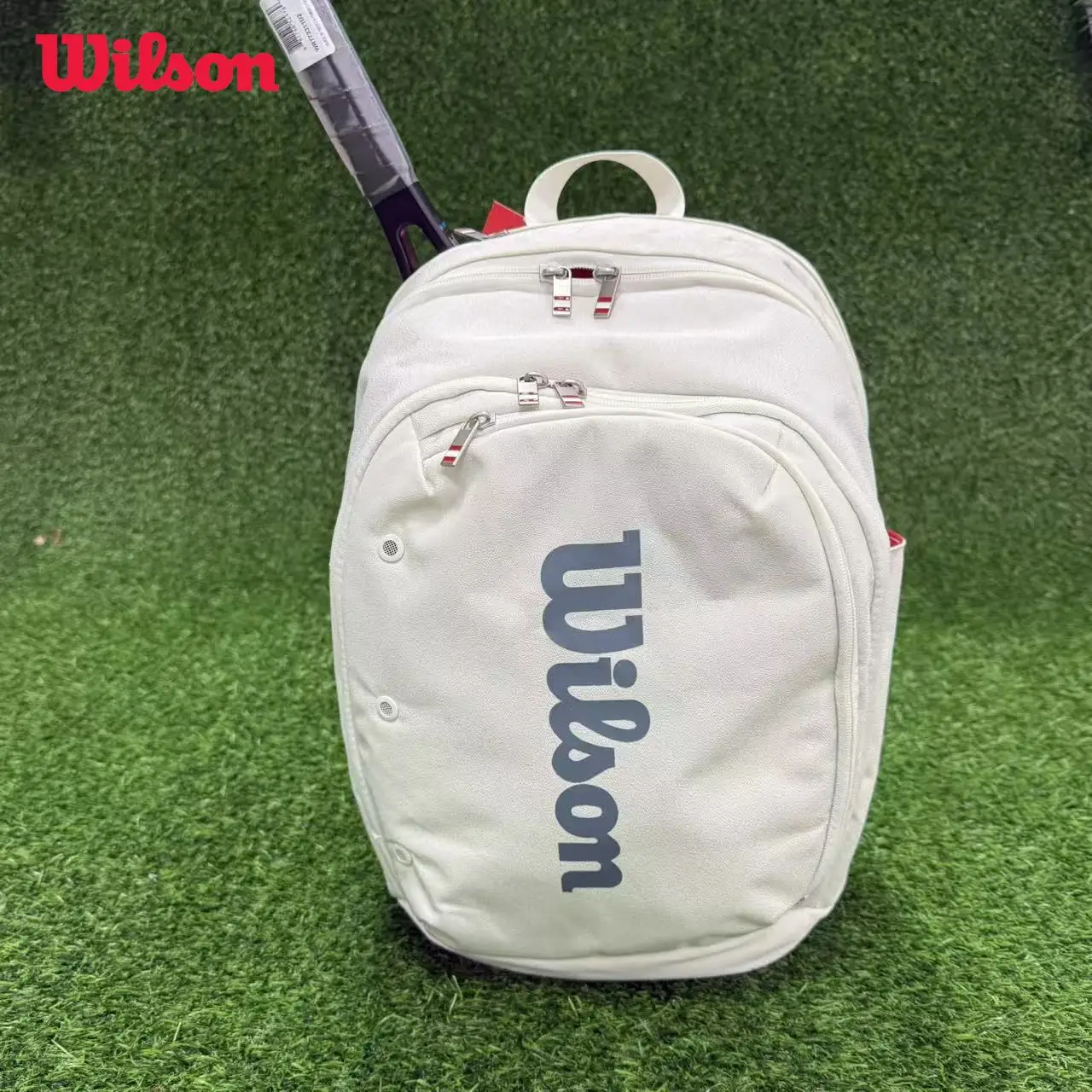 حقيبة التنس من سلسلة ويلسون تور الترفيه 2025New للرجال والنساء سعة كبيرة متعددة الوظائف على ظهره حقيبة رياضية احترافية