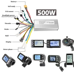 Electric Bike Kits Brushless Controller 36V 48V 500W Electric Bicycle LCD Display E-Scooter E-Car Accessories 124DX S886 G23 S5