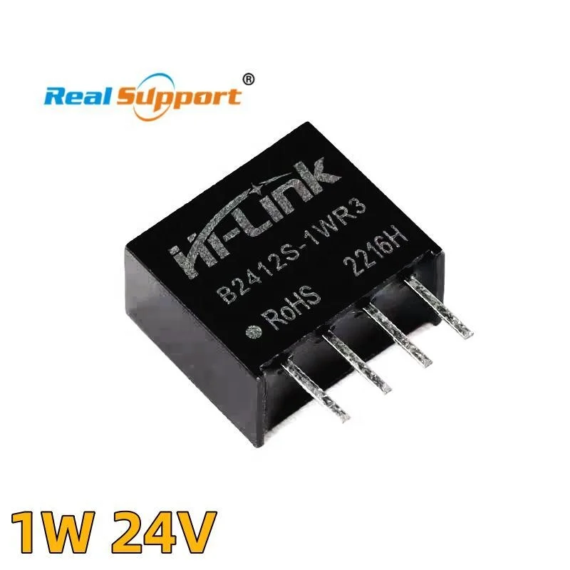 B1224S-1WR3 Isolated Micro Power Module DC- DC HLK-1D1224A 12V to 24V 42mA 1W instead of B1224S-1WR2