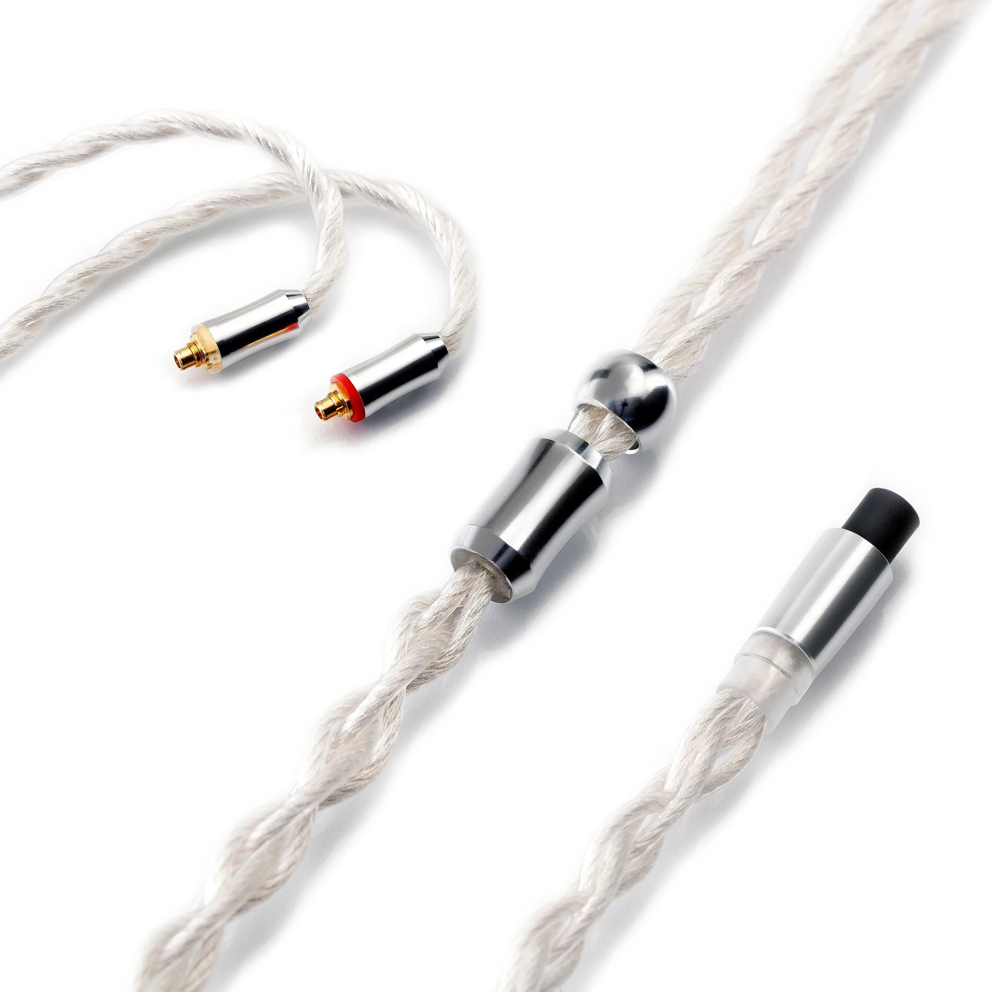 QoA RUM Modular Upgrade Cable (2.5+3.5+4.4), 6N OCC with Silver Plated, 4 Core Cross Braided, 0.78 2pin / MMCX Connector