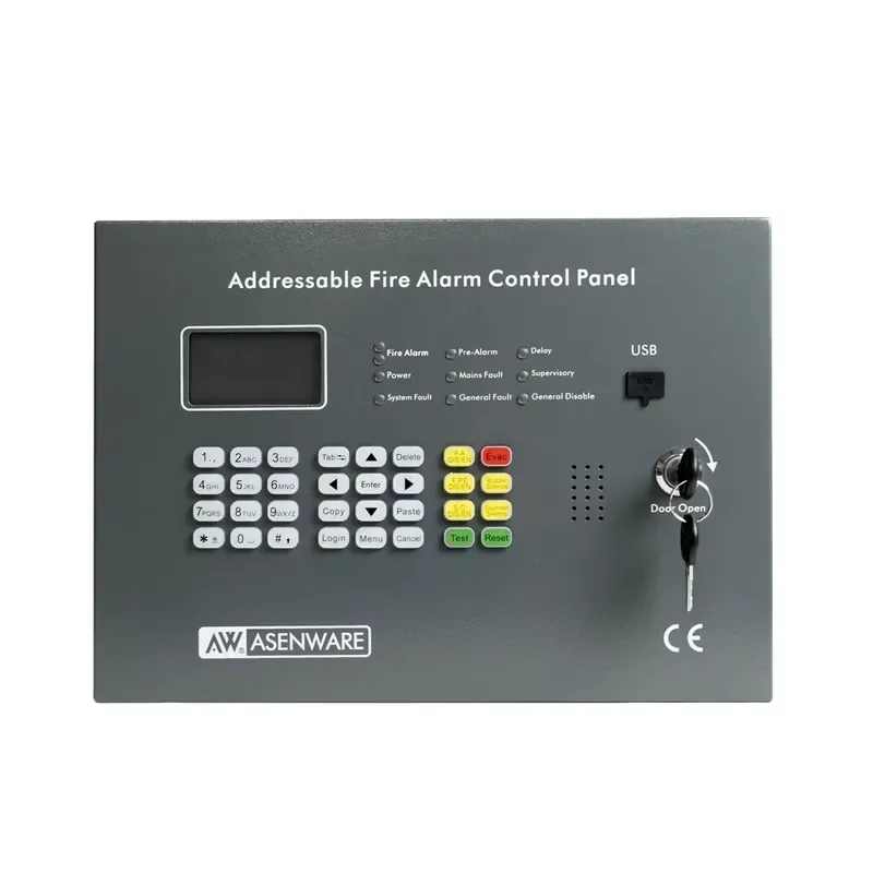 for Integrated Safety Solutions 3.2 inch LCD Screen Wired and Wireless Addressable Fire Alarm Control Panel