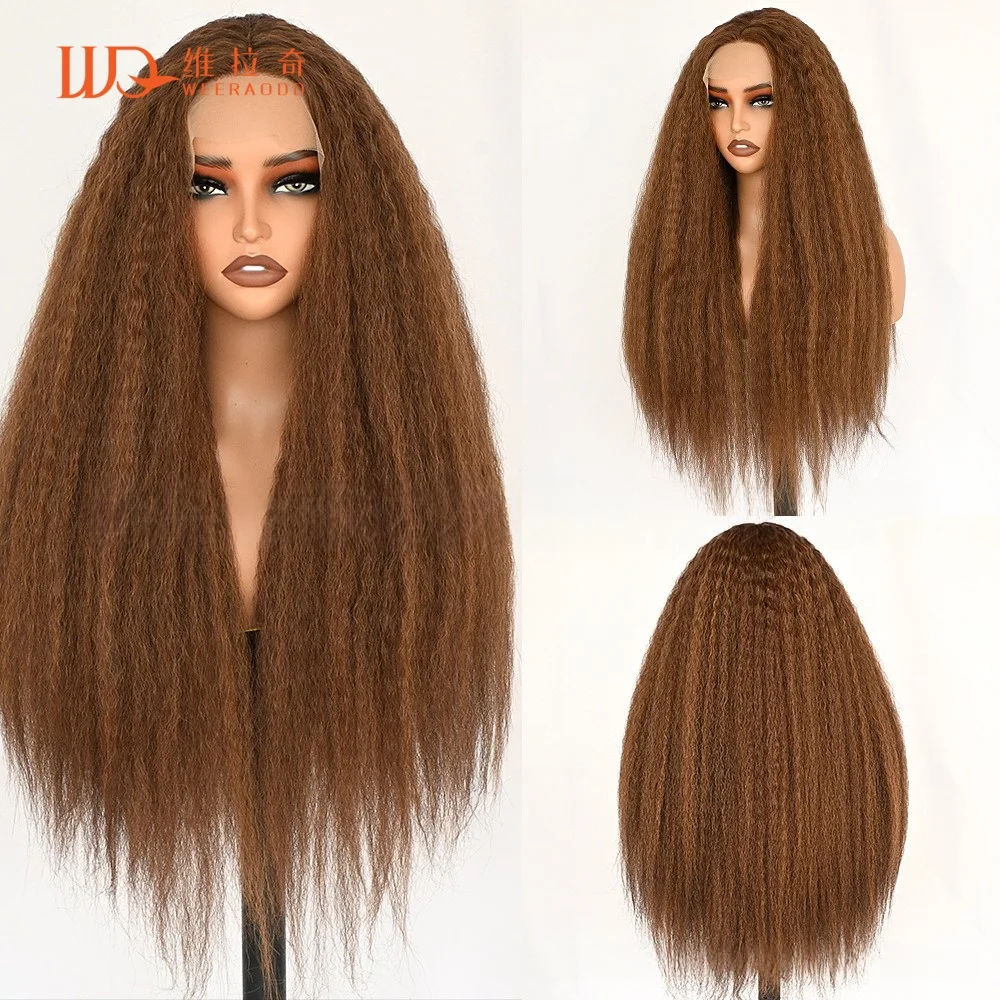 brown-yaki-curly-wig-28-inch-t-part-lace-front-glueless-synthetic-heat-resistant-hair-150-density-natural-daily-cosplay-wig