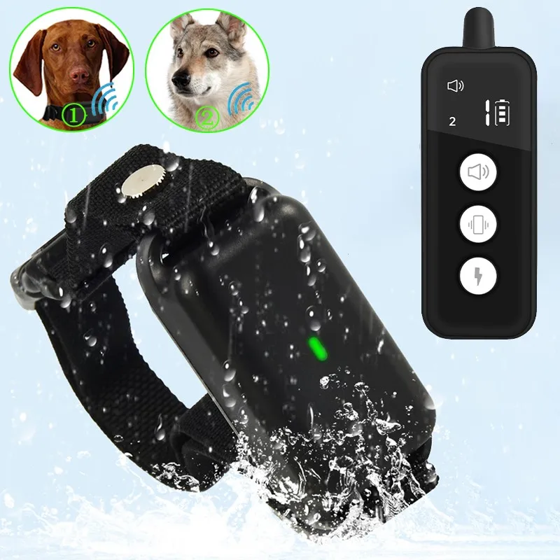 

Dog Anti Barking Device Magnetic Charging Dog Training Collar Vibration Anti Bark Collar Controllable 2pcs Anti Bark Dogs Collar